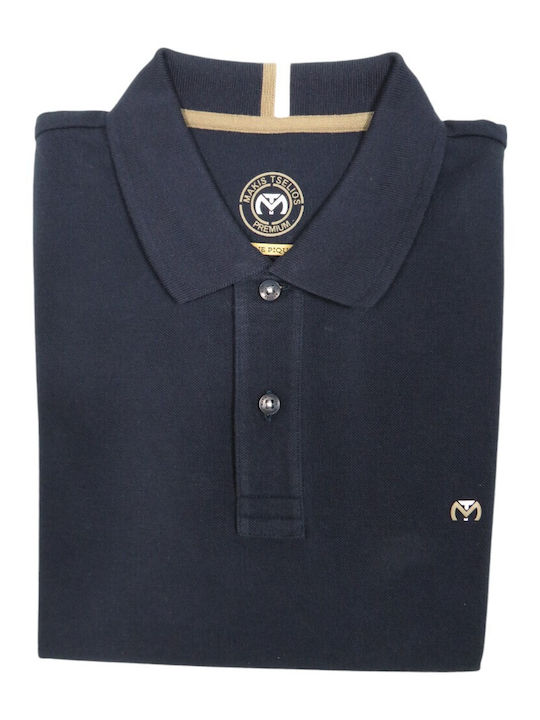 Makis Tselios Fashion Men's Blouse Polo BLUE