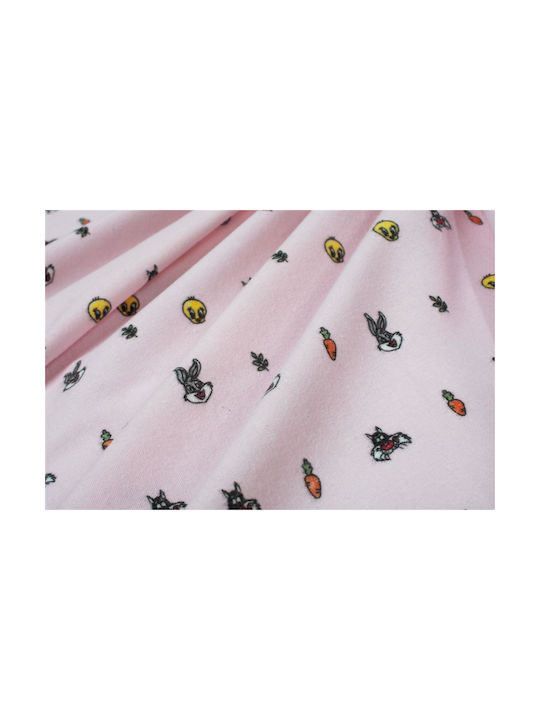 Looney Tunes Baby Sheet Crib Cotton Fitted Looney Tunes Pink 70x140cm