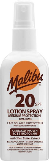Malibu Waterproof Spray Spf20 100ml + Aloe After Sun 100ml