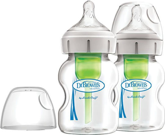 Dr Brown’s Options+ Glass Bottle Set 2 pcs Wide Neck 150ml