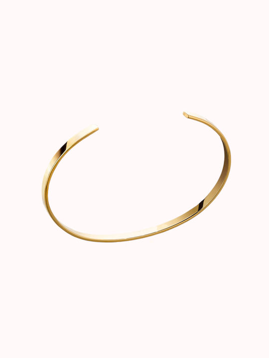 Naya Jewelry Herren Armband Handschellen aus Stahl Vergoldet