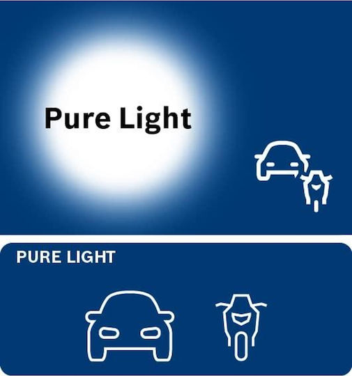 Bosch Lamps Car PURE LIGHT P21W / BA15S 12V 21W