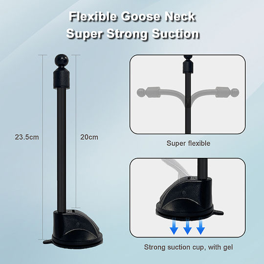 Auto Gs Car Mobile Mount with Adjustable Hooks Black
