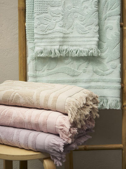 Sunshine Hand Towel Fringe 40x60cm 3 Powder Weight 520gr/m²