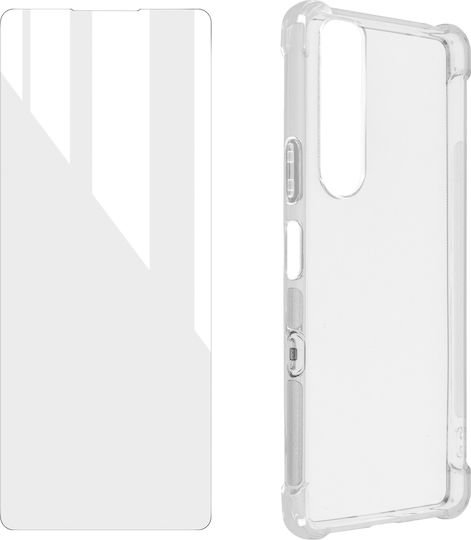 Schutzpaket Sony Xperia 10 III Weiche Hülle Panzerglas