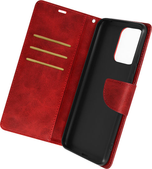 Case Nokia G22 Wallet Video Stand Bara Soft Leather Series Red
