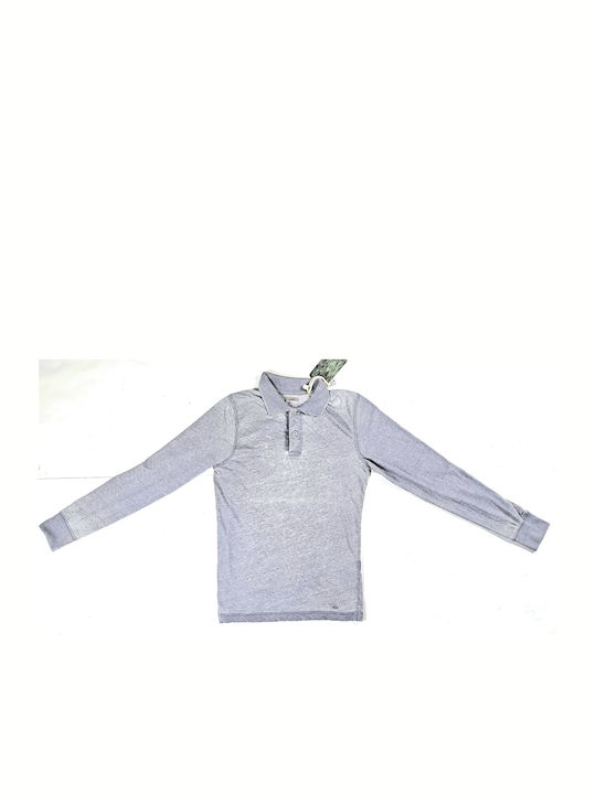 Trez Bluza Bărbătească Polo Blue Melange