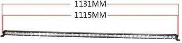 Bară Led Auto 126W Super Slim 35 mm 12/24V 10710 Lumeni 45"/113cm Combo Beam B18-126W
