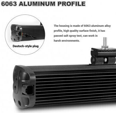 LED-Leiste Auto 150W 6D 12V-24V 16200 Lumen 34"/86,5 cm