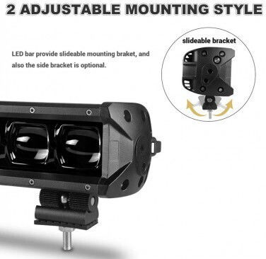 LED-Leiste Auto 90W 6D 12V-24V 9720 Lumen 21"/53,5 cm