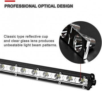Bară LED Auto 18W Super Slim 35 mm 12/24V 1530 Lumeni 7"/18cm Spot Beam B18-18W