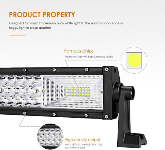 459W LED Auto-Leiste 3 Reihen 12V-24V 34020 Lumen 31,5''/82cm Kombistrahl 12/60 Grad