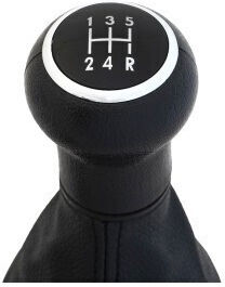 Buton schimbător de viteze cu manșon pentru Volkswagen Passat Negru 2000-2005