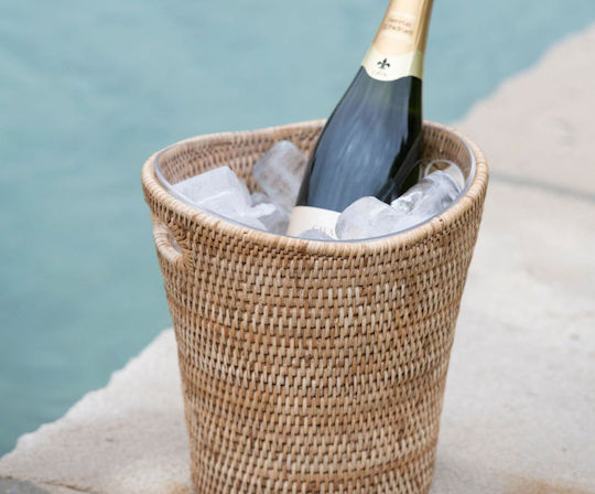 Andrea House Einfache Champagners Kunststoff mit Abmessungen 26x26x25cm