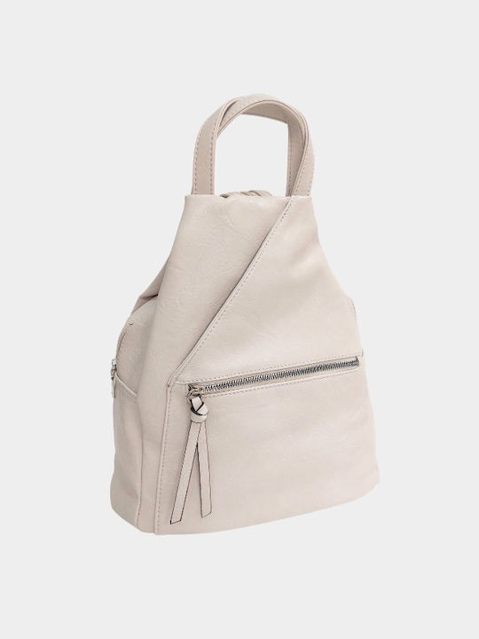 Chris Borsa Women's Bag Backpack Beige