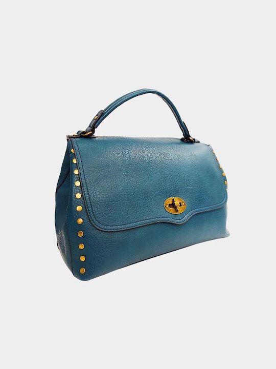 Chris Borsa Damen Umschlagtasche Blau