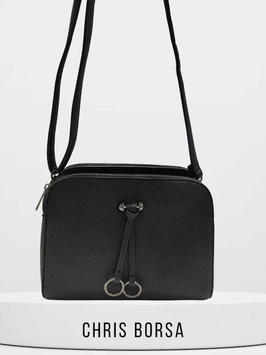 Chris Borsa Leather Women's Bag Shoulder Black