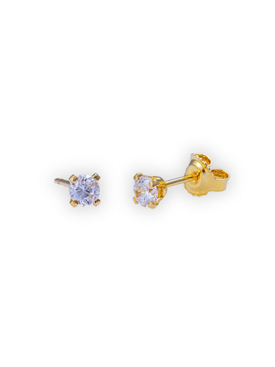 Senzio Belibasakis Earrings made of Gold 14K with Stones