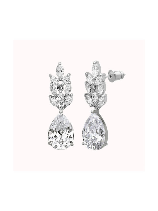 Naya Jewelry Einzelner Ohrring Hängend mit Steinen