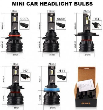 Σετ 2 H7 Led Canbus 6000k 28w 6000 Lm 12v-24v