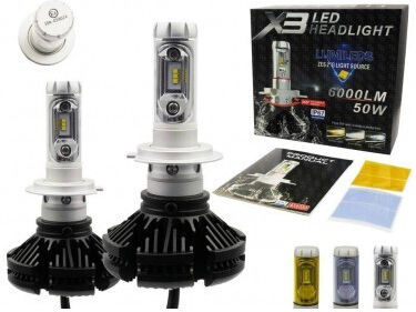 Комплект от 2 H7 Canbus LED 50W 12,000 Lm 12V-24V