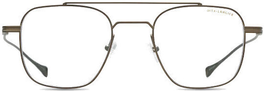 Dita Lancier Männer Metallisches Brillengestell aus Titanium Schwarz DLX118-02-50