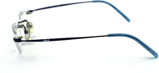 FILA Männlich Metallisch Brillenrahmen Blau VF8429 SC1