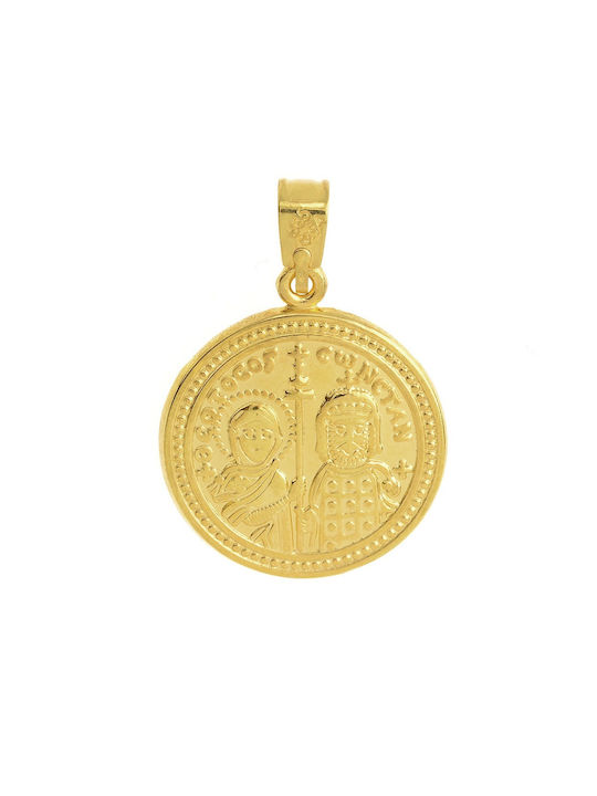 Senzio Belibasakis Necklace Constantine Amulet from Gold 14K