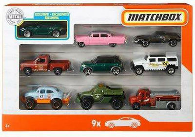 Mattel Set Mașinuțe 9τμχ