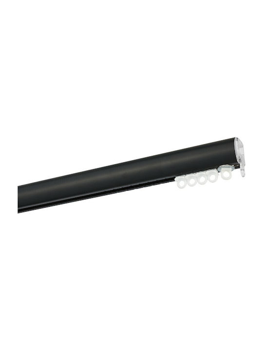Zogometal Metallisch Vorhangstange Color More Mat Collection Doppel mit Schiene Φ25mm 300cm Charcoal