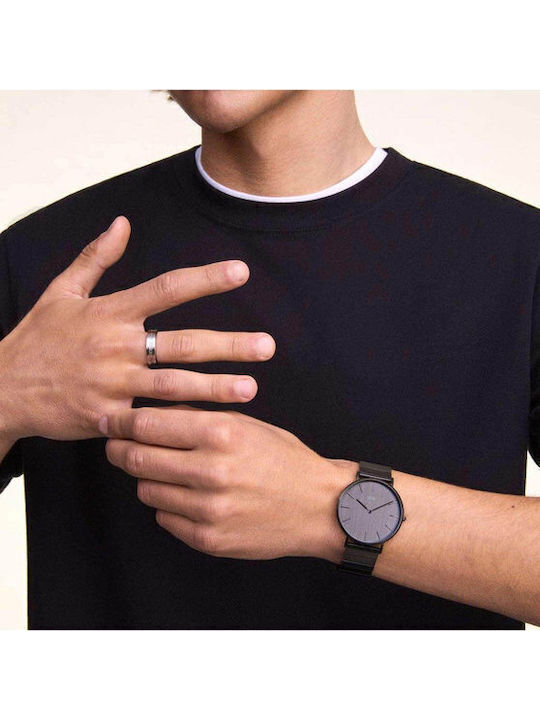 Daniel Wellington Piano Ρολόι Μπαταρίας με Μεταλλικό Μπρασελέ Daniel Wellington Piano Ρολόι Μπαταρίας με Μεταλλικό Μπρασελέ