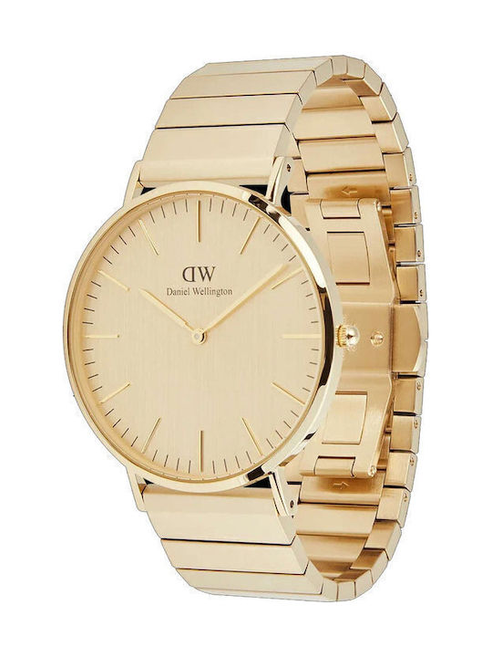 Daniel Wellington Piano Men's Watch 40mm Battery with Gold Stainless Steel Bracelet