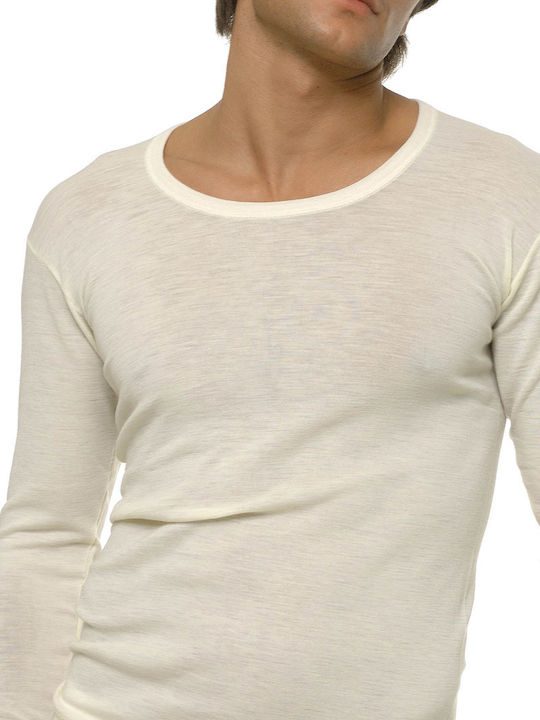 Helios 80833 Men's Long Sleeve Undershirt Beige