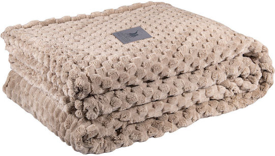 Greenwich Polo Club 3475 Κουβέρτα Fleece Υπέρδιπλη 220x240εκ. Taupe
