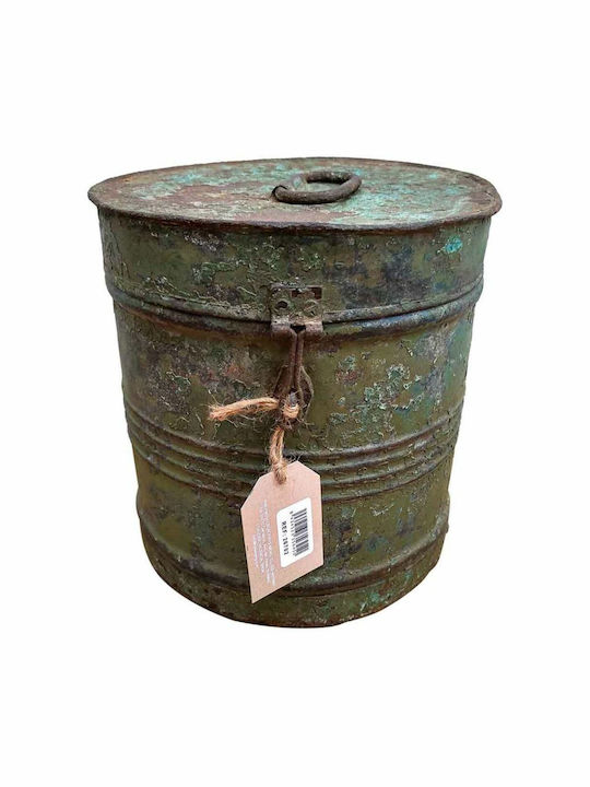 Decorative Container Alexandra House Living Brown Iron Craft Style 24 X 24 X 24 Cm