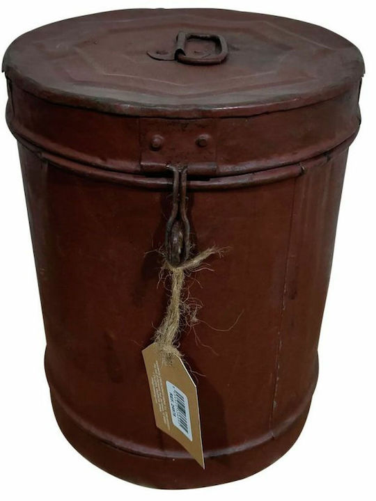 Decorative Container Alexandra House Living Brown Iron Craft Style 23 X 30 X 23 Cm