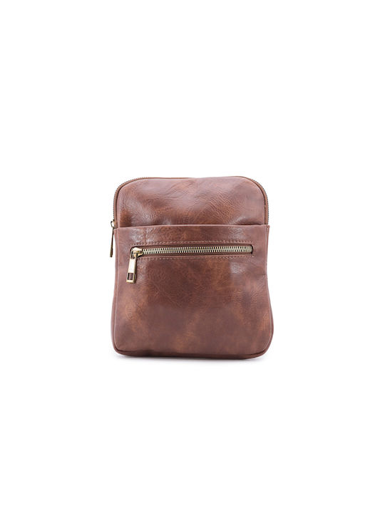 Love4shoes Men's Bag Messenger Tabac Brown