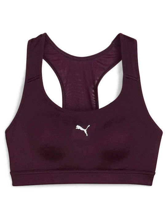 Puma Femei Atletic Sutien sport Burgundy