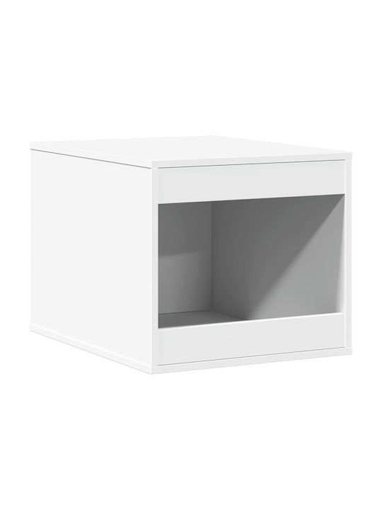 Rectangular Side Table White L47xW59xH42cm