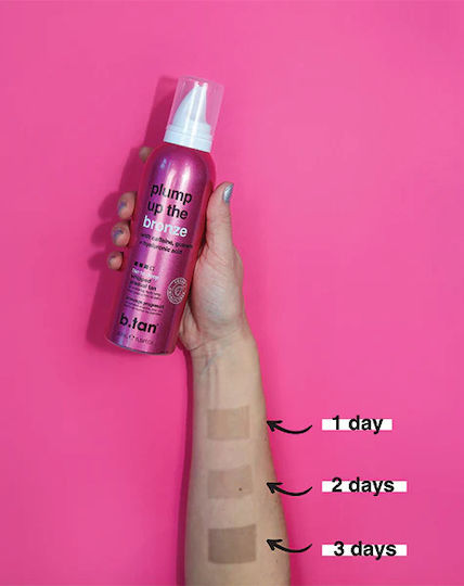 B.tan Plump Up Bronze Bronzing Mousse + Glove