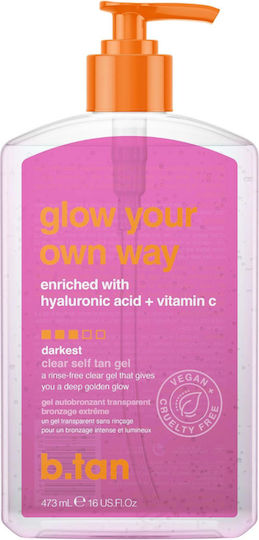B.Tan Glow Your Own Way + Mitt Selbstbräuner Gel für den Körper 473ml