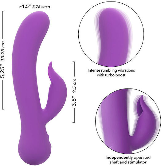 Calexotics First Time Vibrator Pleaser Rechargeable Purple Product Code D-241413