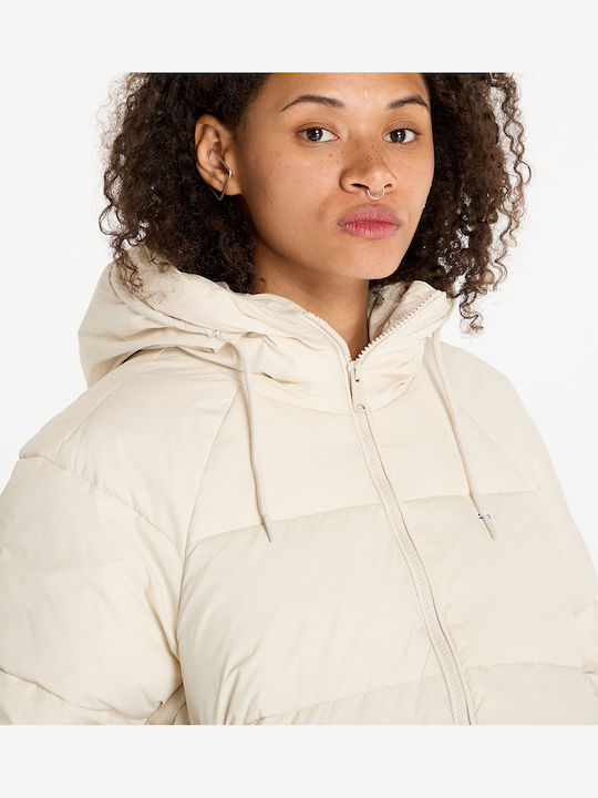 Scurtă Jachetă de femei Puffer Beige