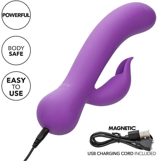 Calexotics First Time Vibrator Pleaser Rechargeable Purple Product Code D-241413