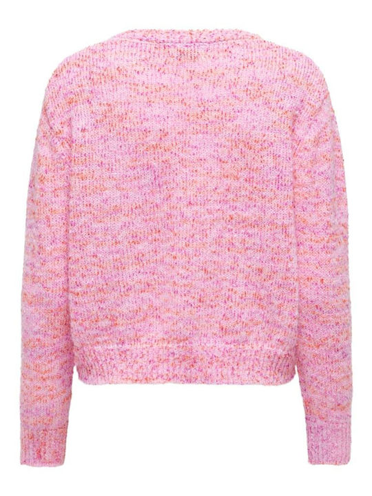 Only Women's Long Sleeve Sweater Pink