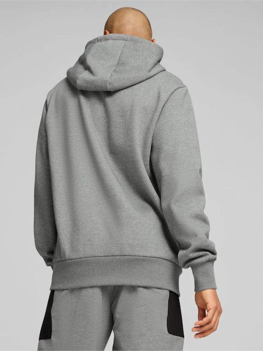 Puma Men's Sweatshirt with Hood Grey / Black