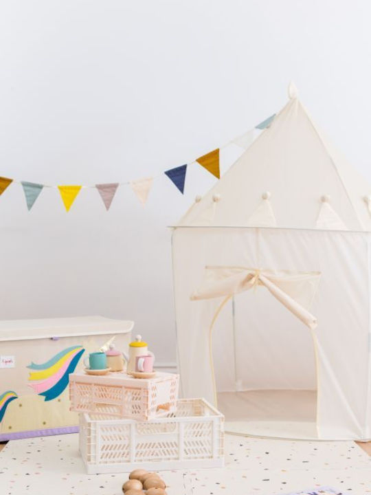 3 Sprouts Kids House Play Tent Castle for 3+ years Blue