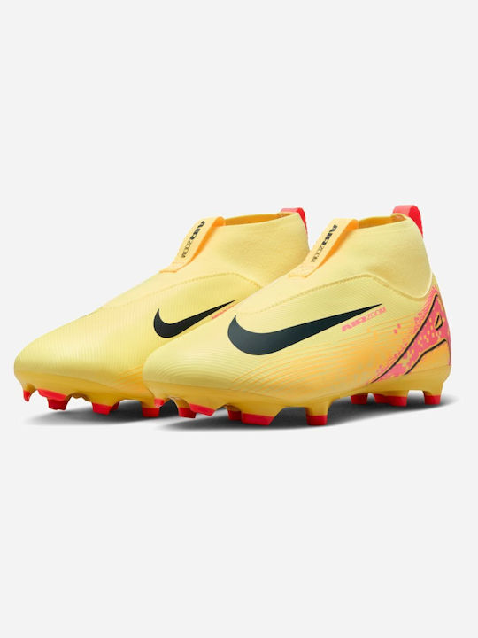 Ghete De Fotbal Pentru Copii Jr Mercurial Superfly 10 Academy Cu Crampoane Și Cu Soseta Albastre