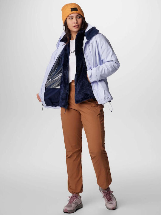 Bugaboo Women's Hiking Short Lifestyle Jacket Waterproof for Winter Blue