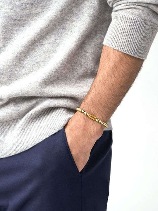 Brățară pentru bărbați Fossil Steel Tiger Eye Jf04570710